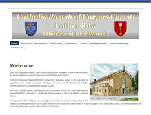 Tablet Screenshot of corpuschristicollierrow.org